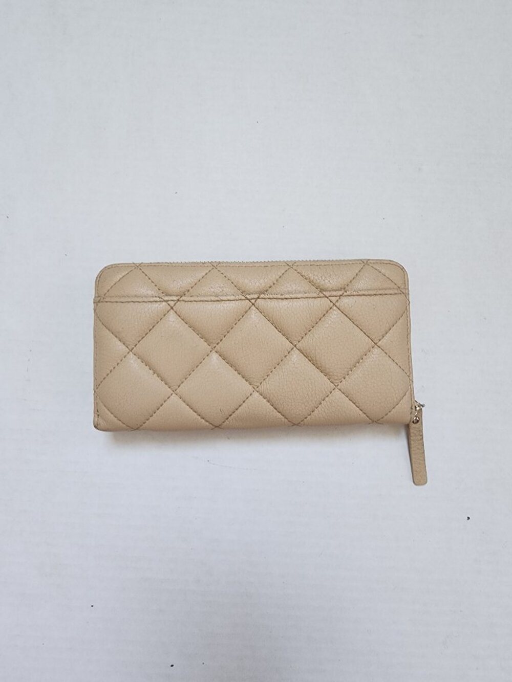 Kate Spade New York Quilted Leather Zip-Around Wallet - Beige - Picture 3 of 12